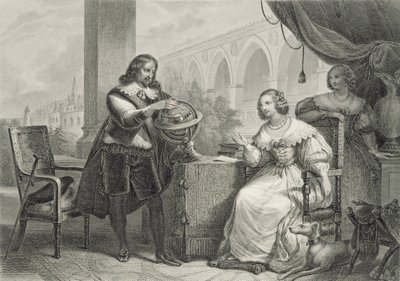 Cristina (1626-89) Regina di Svezia, da una serie di Donne Famose, inciso da Jean Denis Nargeot da Charles Abraham Chasselat